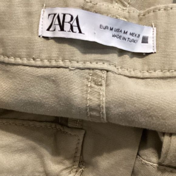 NWT Zara Cargo Khaki Pants Sz M - Picture 12 of 15